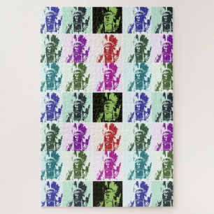 Pop Art Geronimo Indische Legendary Chief Legpuzzel