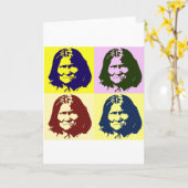 Pop Art Geronimo Kaart (Gele Bloem)