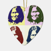 Pop Art Geronimo Keramisch Ornament (Links)
