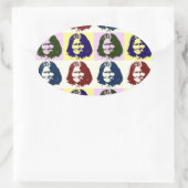 Pop Art Geronimo Ovale Sticker (Tas)