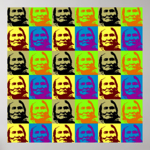 Pop Art Geronimo Poster - Vrijheid & Vredessymbool