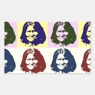 Pop Art Geronimo Rechthoekige Sticker
