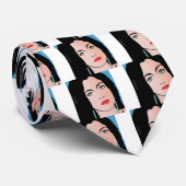 Pop Art Girl - Barbara Stropdas (Opgerold)