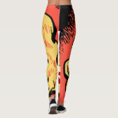 Pop Art Girl Leggings (Achterkant)