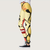 Pop Art Girl Leggings (Links)