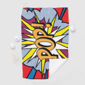 Pop Art Golf Towel Golfhanddoek (Insitu)
