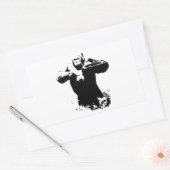 Pop Art Gorilla battre la poitrine Sticker Rectang (Enveloppe)