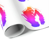 Pop Art Gorilla Cadeaupapier (Rol Hoek)