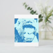 Pop Art Gorilla Gezichten Briefkaart (Staand voorkant)