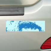 Pop Art Gorilla Gezichten Bumpersticker (Op auto)