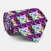 Pop Art Gorilla Gezichten Stropdas (Opgerold)