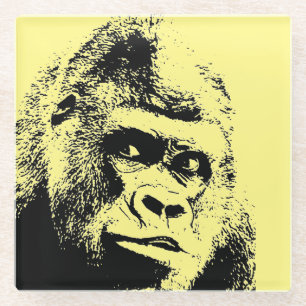 Pop Art Gorilla Glazen Onderzetter