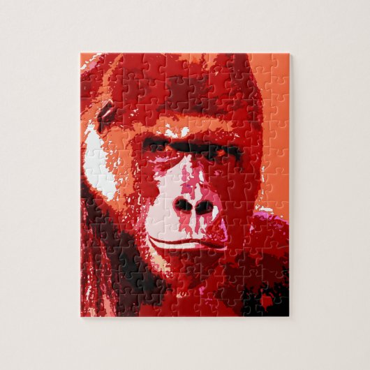 Pop Art Gorilla Legpuzzel (Verticaal)