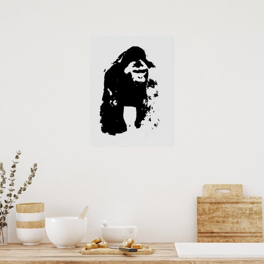 Pop Art Gorilla Poster (Keuken)