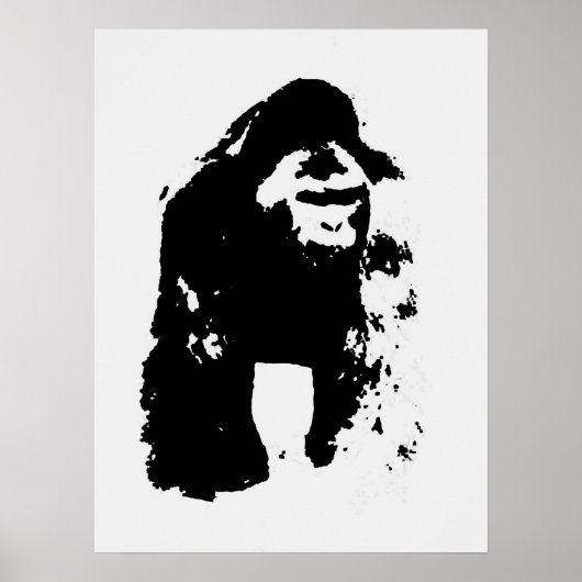 Pop Art Gorilla Poster (Voorkant)