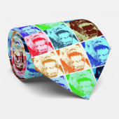 Pop Art Gorilla Stropdas (Opgerold)