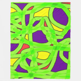 Pop Art Graffiti Fleece Deken