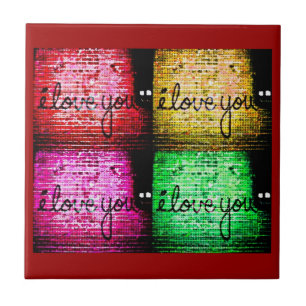 Pop Art Graffiti Love Wall Tegeltje