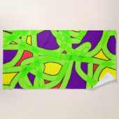 Pop Art Graffiti Strandlaken (Voorkant)