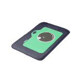 Pop Art Green Camera Badmat (Gekanteld)