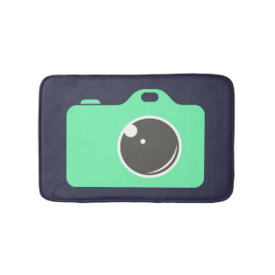 Pop Art Green Camera Badmat