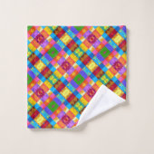 Pop Art grunge Blocs de couleurs (Gant de toilette)