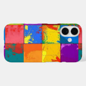 Pop Art grunge Kleurblokken Case-Mate iPhone Case (Achterkant (horizontaal))