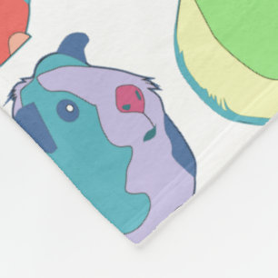 Pop Art Guinea Pig Pattern Fleece Deken