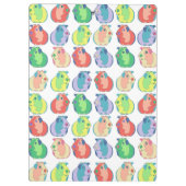 Pop Art Guinea Pig Pattern Klembord (Achterkant)