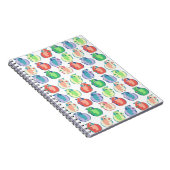 Pop Art Guinea Pig Pattern Notitieboek (Rechterzijde)