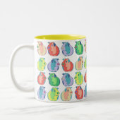 Pop Art Guinea Pig Pattern Tweekleurige Koffiemok (Links)