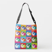 Pop Art Guinea Pigs Crossbody Tas (Achterkant)