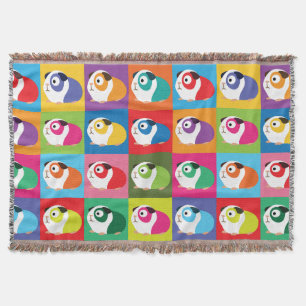 Pop Art Guinea Pigs Deken