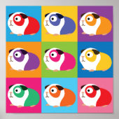 Pop Art Guinea Pigs Poster (Voorkant)