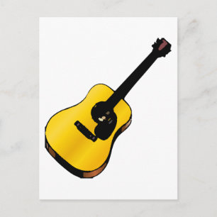 Pop Art Guitar Briefkaart