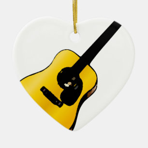Pop Art Guitar Keramisch Ornament