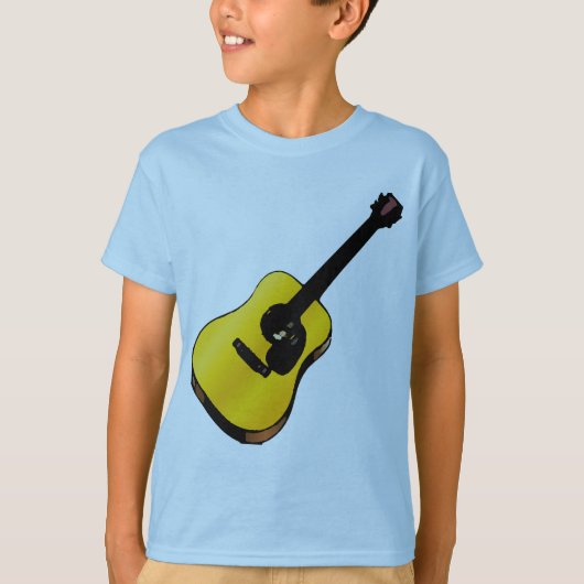 Pop Art Guitar T-shirt (Voorkant)