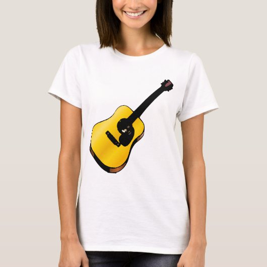 Pop Art Guitar T-shirt (Voorkant)