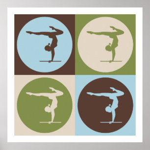 Pop Art Gymnastiek Poster
