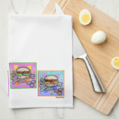 Pop Art HAMBURGER KITCHEN TOWEL Theedoek (Quarter Fold)