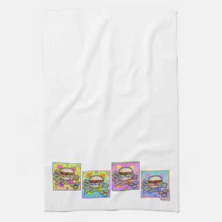 Pop Art HAMBURGER KITCHEN TOWEL Theedoek