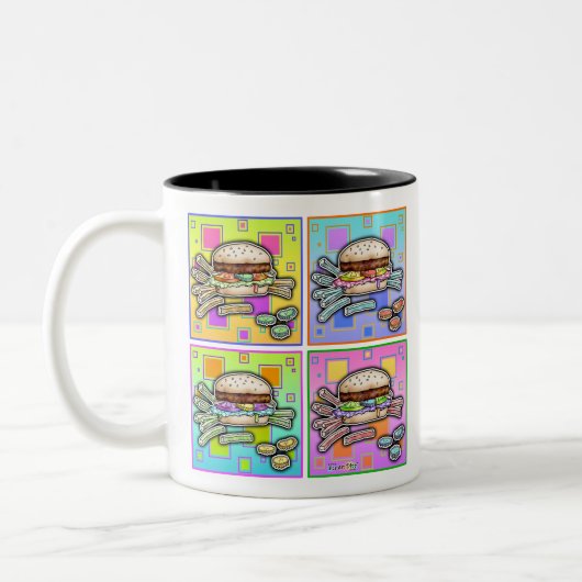 Pop Art HAMBURGER MUG (Gauche)