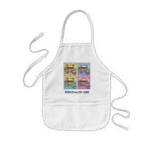 Pop Art HAMBURGER SCHORT - BABY BIB