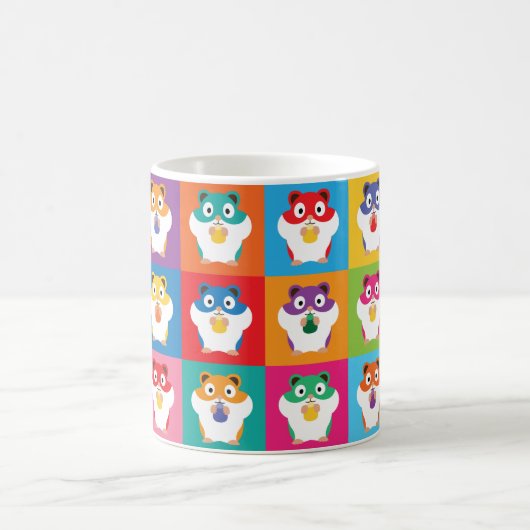 Pop Art Hamsters Café Mug (Centre)