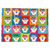 Pop Art Hamsters Grand sac cadeau (Dos)