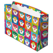 Pop Art Hamsters Grand sac cadeau (Dos Angle)