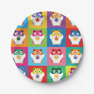 Pop Art Hamsters Paper Bord