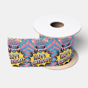 Pop Art Happy Birthday Cake Lint