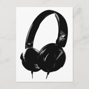 Pop Art Headphone Briefkaart