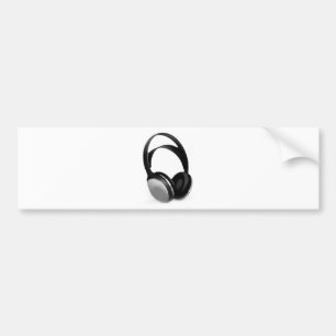 Pop Art Headphone Bumpersticker